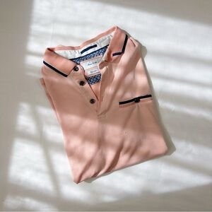 porter & ash | size m | peach polo shirt